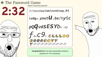 The Password Game Speedrun in 2:32