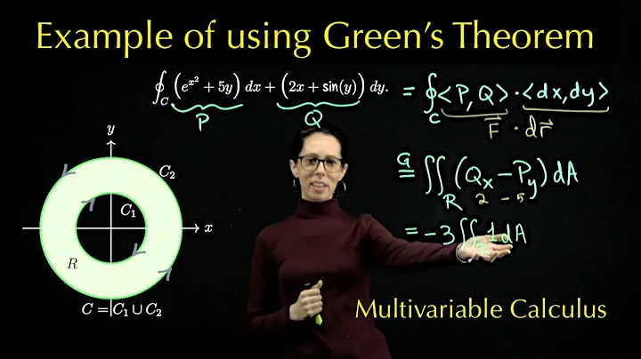 Example using Green's Theorem to compute a circulation integral