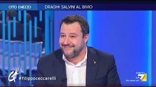 La scena muta di Matteo Salvini da Lilli Gruber (secondo Alessio Marzilli)