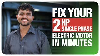 How to re-conation 2hp single phase electric motor (@VRtoolstechnology