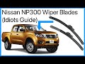 An Idiot Tries To Fit Wiper Blades to a Nissan Navara NP300 Pickup Truck ( epic fail ! )