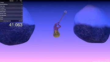 Getting Over It 0 Gravity Speedrun (1:10)