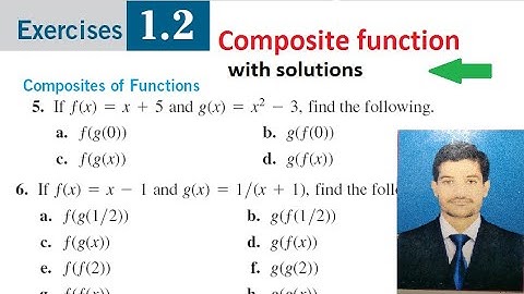how to solve composite function||composite function||Thomas Calculus exercise 1.2||5&6question||urdu