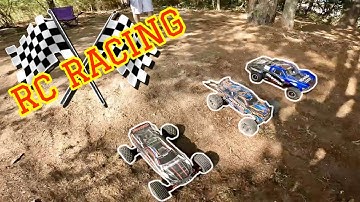 Backyard RC Racing Rustler Vs Rustler VXL Vs Nitro Slash