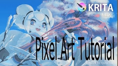 Tutorial on using Krita for pixel art (tiles)
