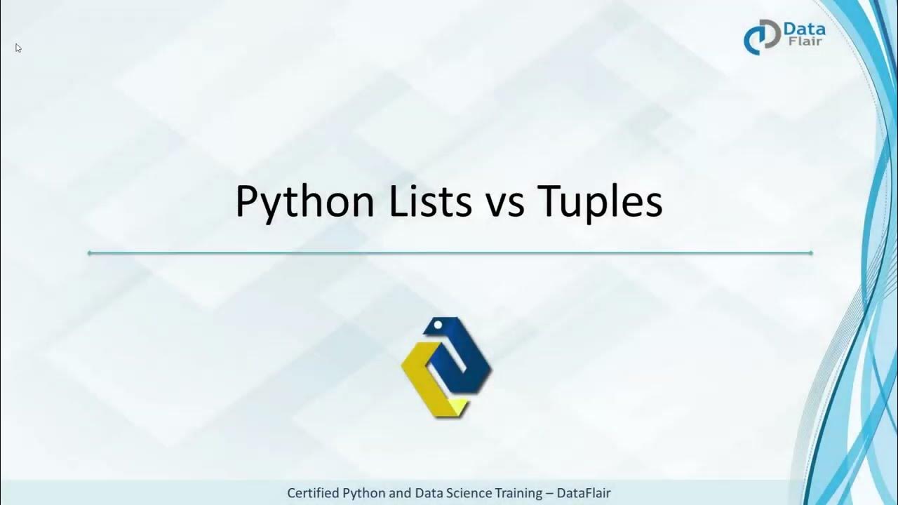 Python Lists vs Tuples - YouTube