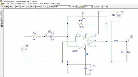 Pspice |Differentiator using opamp