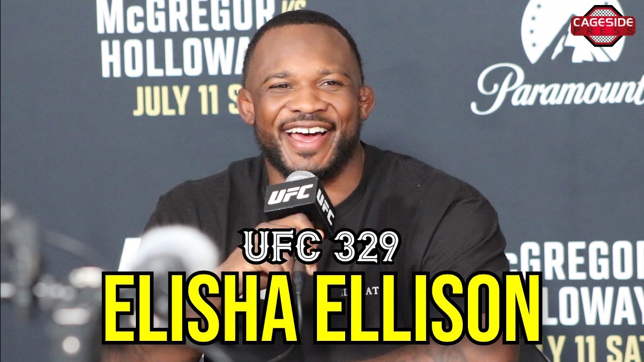 After Nearly Taking His Own Life, UFC 329's Elisha Ellison Found