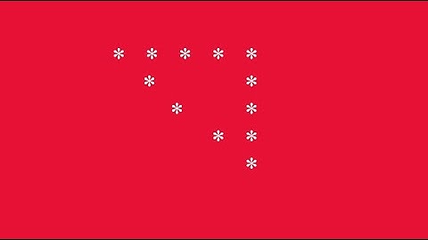 Hollow mirrored inverted right triangle star pattern