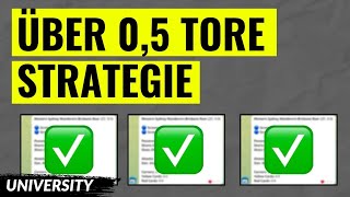 Sportwetten: Meine Über 0,5 Tore Strategie screenshot 1