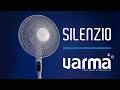 Ventilateur sur pied silencieux - Silenzio - VARMA - Ø 40 cm - H. max 130 cm - 35 W - 12 vitesses - Blanc-1