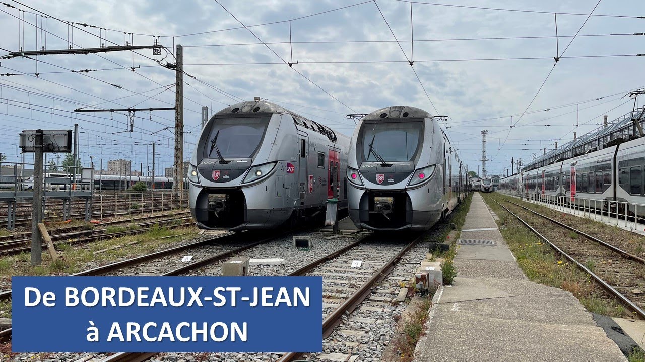 [Cab Ride] [4K] De Bordeaux-St-Jean à Arcachon en cabine de la Z56309