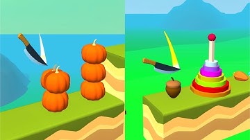 Knife Jump! Very Satisfying And Relaxing ASMR Slicing Game