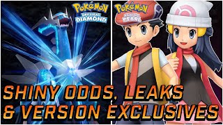 Shiny Odds, Version Exclusive &amp; Pre download Breakdown in Pokemon Brilliant Diamond &amp; Shining Pearl