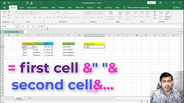 Excel Tutorial Concatenate & Ampersand function detailed explanation Concatenate & Ampersand formula
