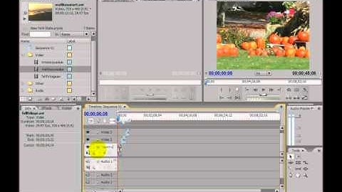 Adobe Premiere CS3 - 9 of 33 - Inserting Media into the Sequence