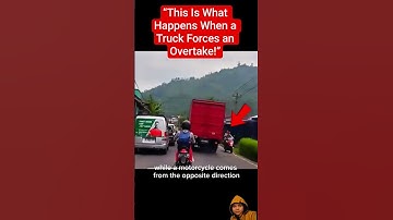 “This Is What Happens When a Truck Forces an Overtake!” #shorts #funny