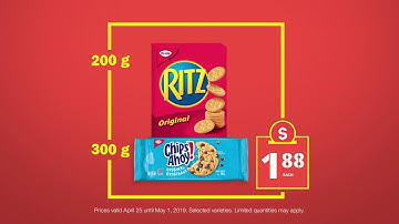 WOWZA Apr 25 - May 1 | Ritz Crackers & Chips Ahoy Cookies