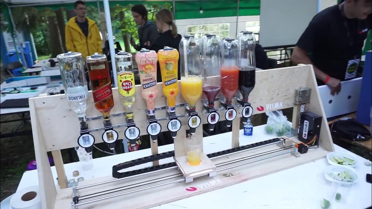 The Inebriator - Arduino Cocktail Machine - Dispensing Signature Cocktail 