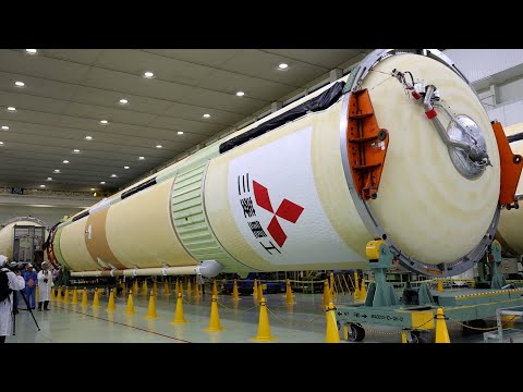 H1ロケット　三菱重工業 新型ロケット「H3」の機体公開 開発中の三菱重工業「やっと形に