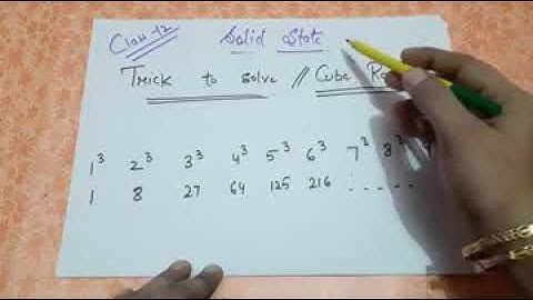 Trick to solve cube root / Solid state / class 12 / solid state numerical trick