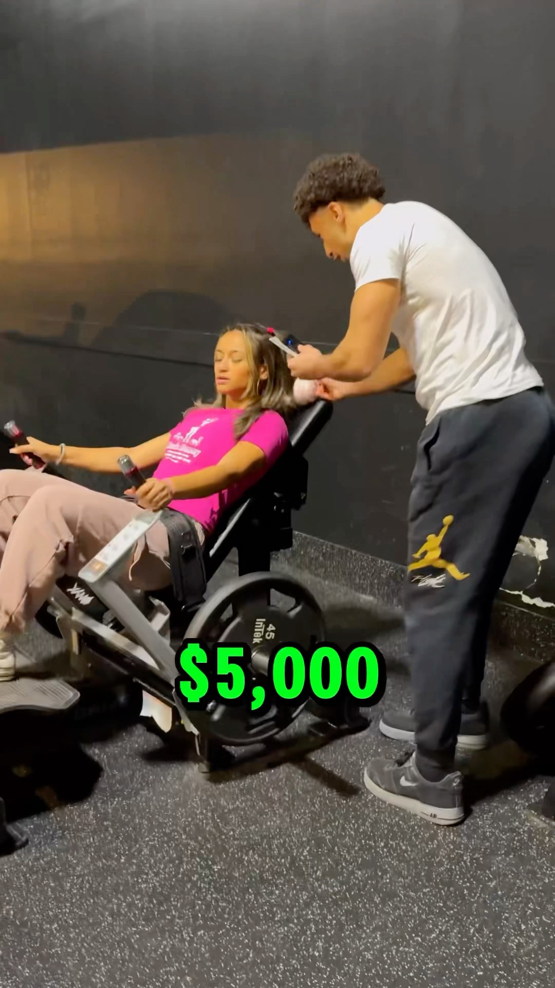 Can she do more pull-ups for $5,000??⁉️