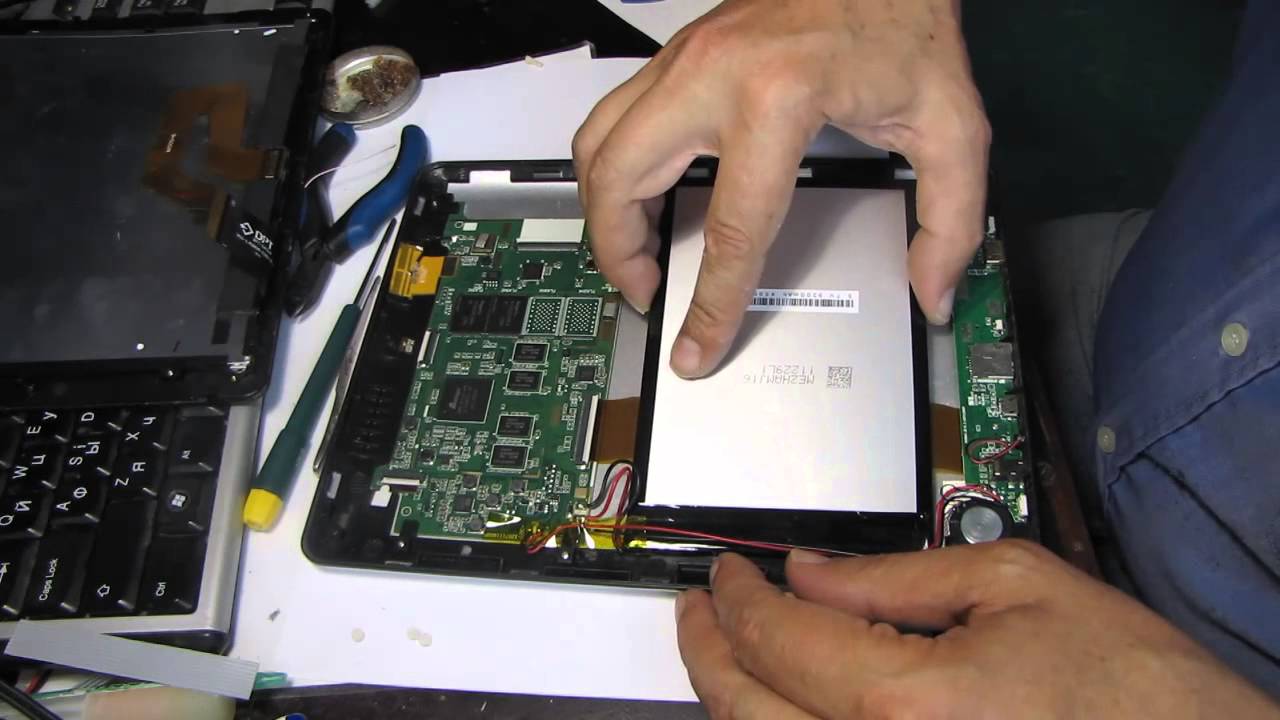 Замена АКБ в Onda V971 / V972