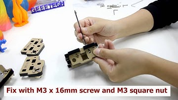 14 Assemble the X axis idler end-----geeetech prusa I3X