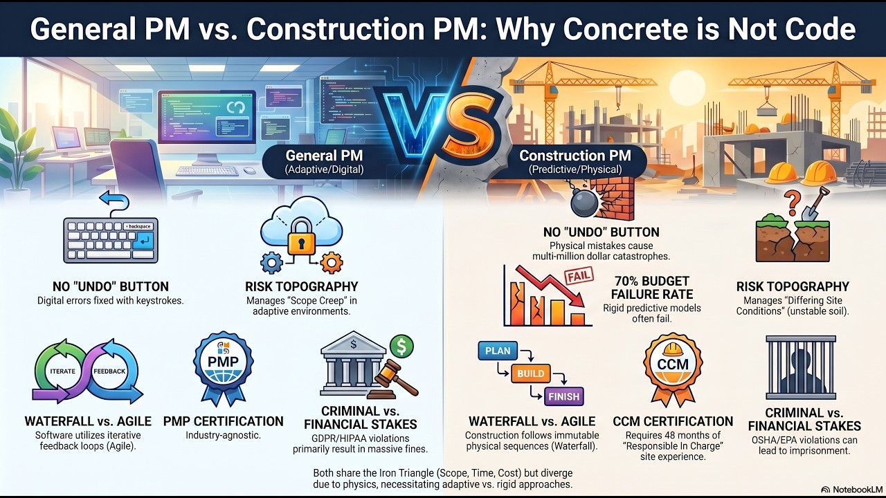 3. General Project Management (PM) vs. Construction PM:Key differences ...