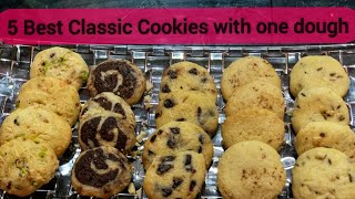 Cashew Nut Cookies | Marble Cookies | Coconut Cookies | Chocolate Chip Cookies - by Sakshi Tekriwal