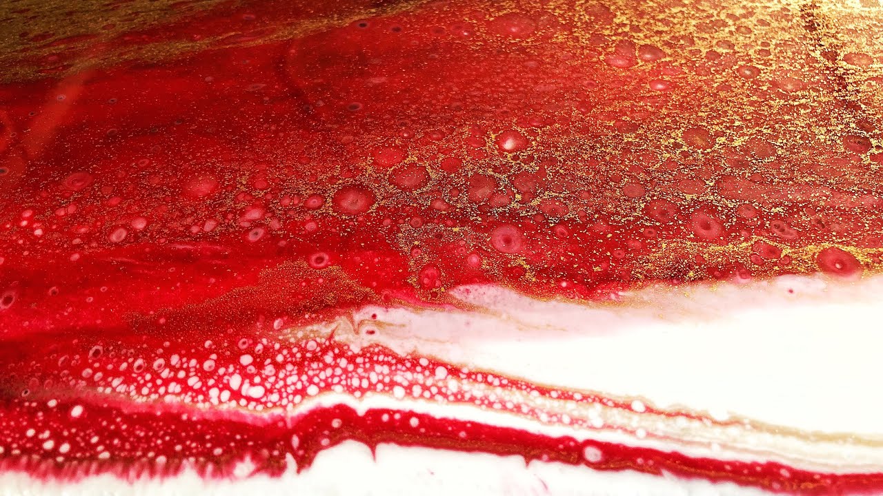 Red and Gold Resin LACING AND CELLS YouTube