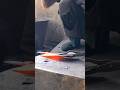 Blacksmith makes a big knife in the fire 🔥