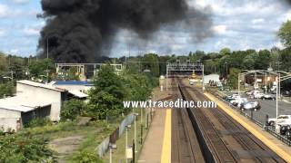 PSEG Fire Substation and Evacuation Waldwick New Jersey NJ View from NJ Transit Overpass