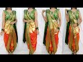 Dhoti Draping Style/Nauvari Saree wearing/How to wear dhoti saree/Saree draping /Saundaryaa