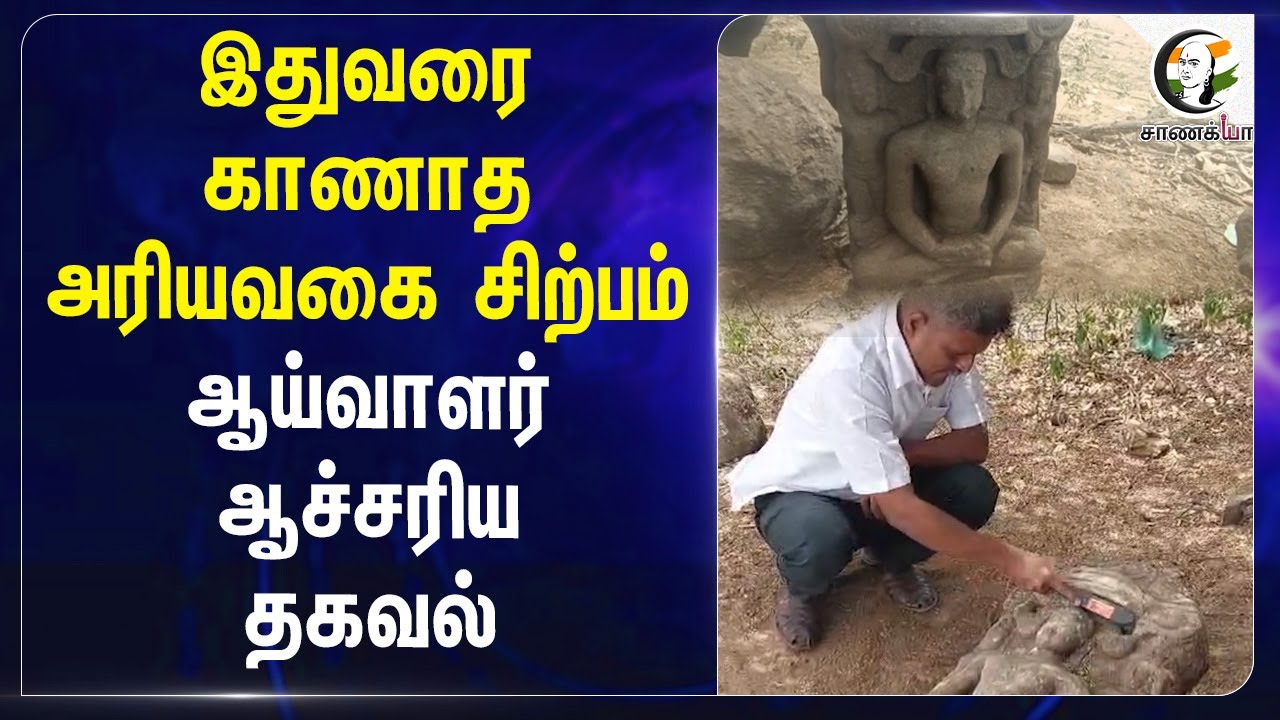 ⁣இதுவரை காணாத அரியவகை சிற்பம்... ஆய்வாளர் ஆச்சரிய தகவல்... | Pudukkottai