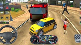 Taxi Sim 2022 🚖✨ TEXI CAR CRAZY UBER DRIVING - Car Games 3D Android iOS Gameplay 10 screenshot 3