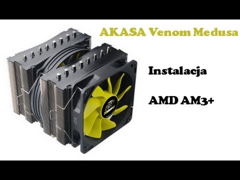 Akasa Venom Medusa Instalacja chłodzenia CPU na socket AM3+