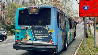 ᴴᴰ⁶⁰ Front POV: NJT Route 108 New York to Newark Full Ride onboard a 2008 NABI 40-SFW