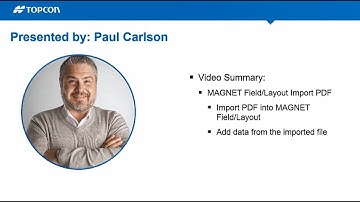 MAGNET Field Layout - Import PDF