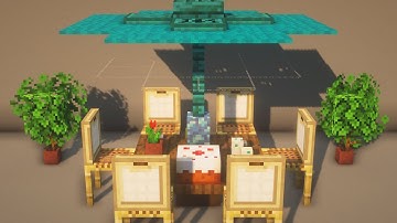 Minecraft | Simple Outdoor Table | How to Build #9