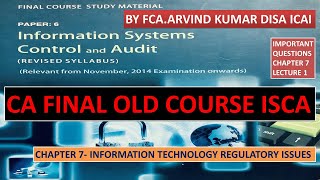 ISCA CHAPTER 7 LECTURE 1 BY FCA. ARVIND KUMAR