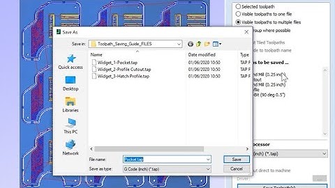 Handleiding voor het opslaan van gereedschapspaden | Vectric V11-zelfstudies