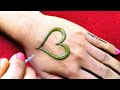 Valentine's Day Special Heart Shape Arabic Mehndi Design for Hand |Thought of Creation