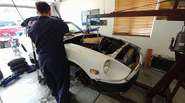 2JZGE INSTALL in 260z! 2JZ NA-T S30Z!