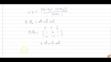 The shortest distance between the lines  `bar r=3bar i+5bar j+7bar k+lambda(bar i+2bar j+bar k)...