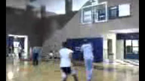 Freshman John Towne dunks