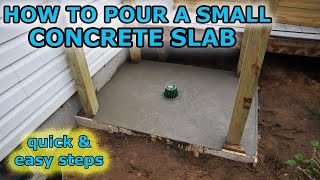 Pour a Concrete Slab - the EASY way!!