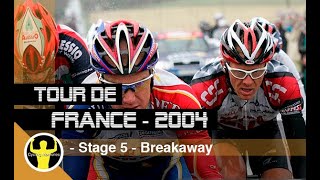 Tour de France 2004 - Stage 5 - Jakob Piil, Stuart O&#39;Grady, Thomas Voeckler