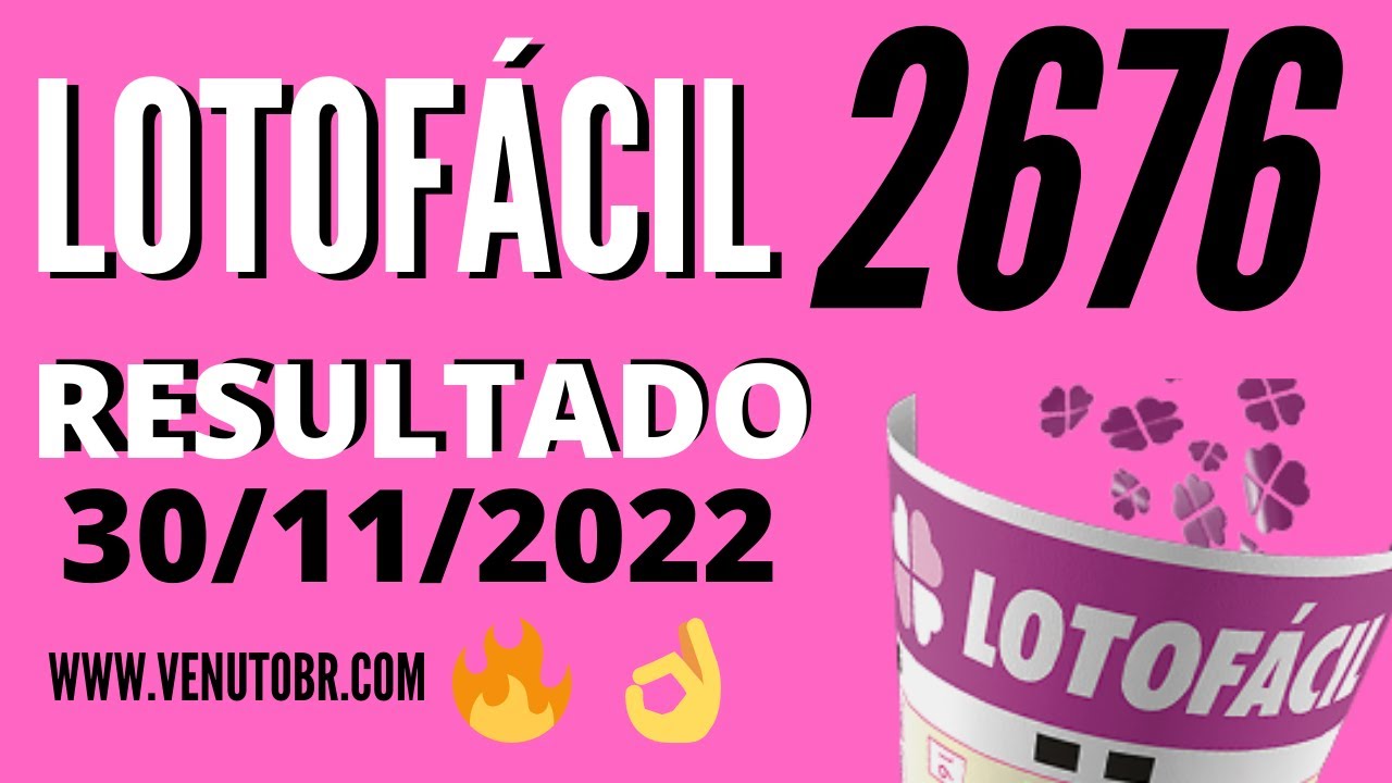 🍀 Resultado Lotofácil 2676