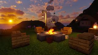 I love looking the sun in Minecraft🧡sleep study or relax